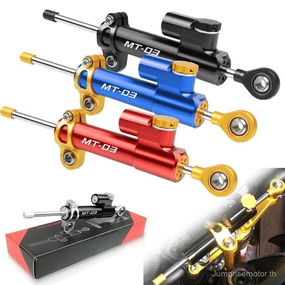 สาหรับYamaha MT03 MT03 MT 03 2015 2016 2017 2018 2019 2020 Universalอลูมิเนียมรถจักรยานยนต์DamperพวงมาลัยStabileneความปลอดภัยควบคุม