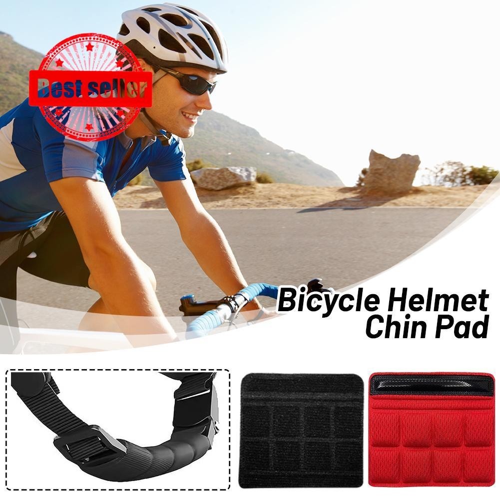 หมวกกันน็อคจักรยาน Chin Pad หมวกกันน็อคจักรยานเสือภูเขาแผ่นฟองน้าจักรยานยานพาหนะไฟฟ้า Q9v4