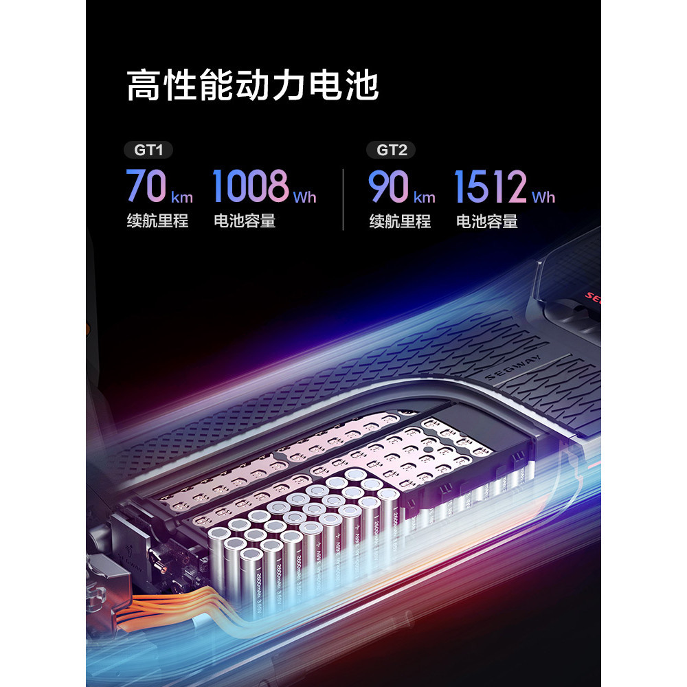 เซกเวย์สำหรับผู้ใหญ่ พับได้ ขับเคลื่อนด้านหลัง อายุการใช้งานแบตเตอรี่ยาวนาน ยืนขี่สะดวก