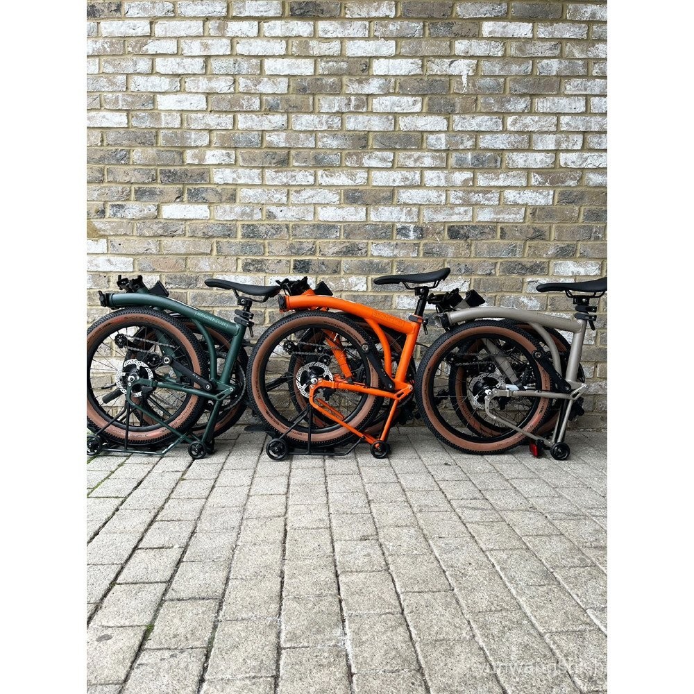 Fu Shaking 2025 brompton British Small Cloth Folding Bicycle G Line Tail Dust White 8 Speed Unisex