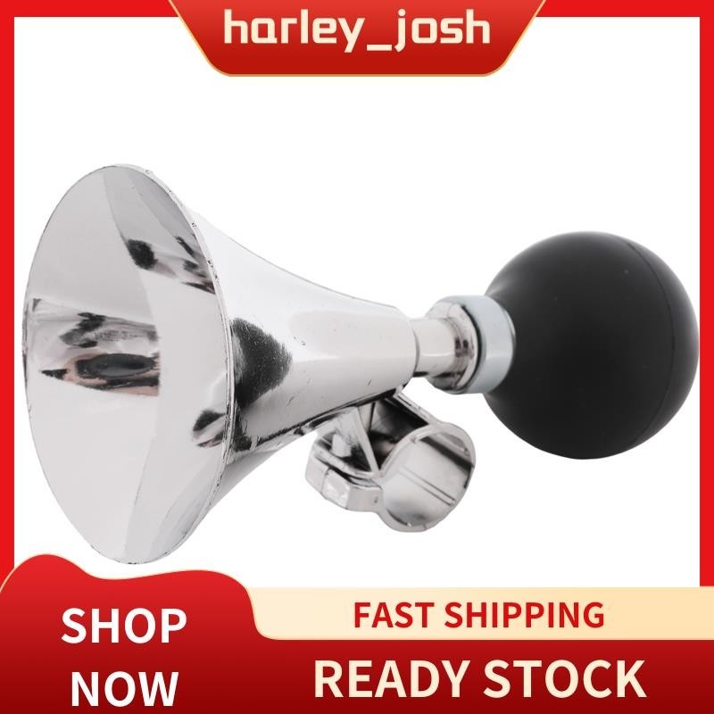 หลอดไฟยางสีดำ 21 มมDia Handlebar กับ Air Horn Bugle ทรัมเพ็ต สำหรับจักรยาน