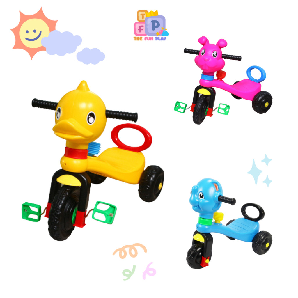 TheFunPlay รถขาไถ รถสามล้อเด็ก รถขาไถเด็ก สามล้อเด็ก สามล้อขาไถ สามล้อปั่น รถสามล้อถีบเด็ก หน้าสัตว์ พร้อมส่ง