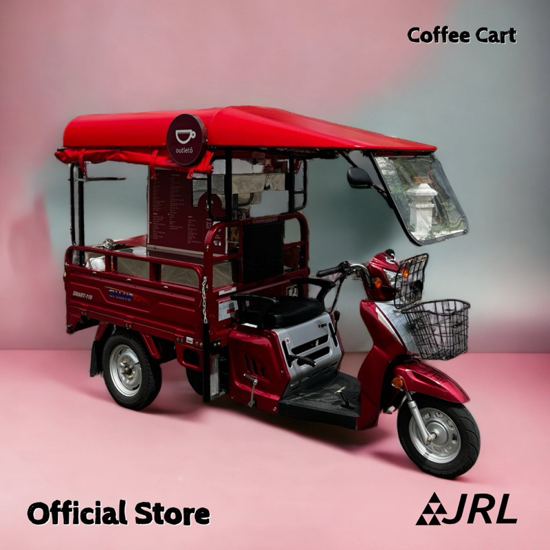JRL Coffee Cart รถชงกาแฟสด Heavy Duty พลังงานไฮบริด สำหรับทุกที่ ทุกเวลา พร้อมประกอบอาชีพ
