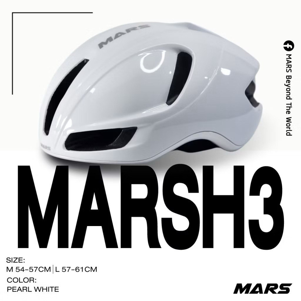 แถมผ้าบัพ หมวกจักรยาน MARS H3 มาพร้อมระบบระบายอากาศ 10 ช่อง และสายรัดแม่เหล็ก New2025