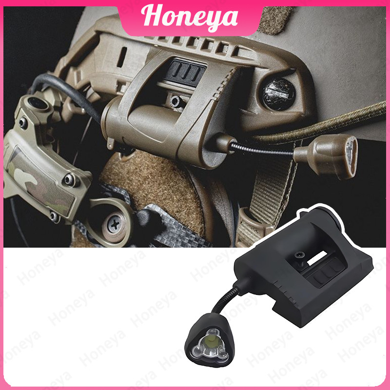 MPLS หมวกกันน็อคยุทธวิธี 3 โหมดไฟฉาย LED IR โคมไฟกลางแจ้ง Night Light สาหรับล่าสัตว์ขี่จักรยานหมวกกันน็อคโคมไฟ CCA