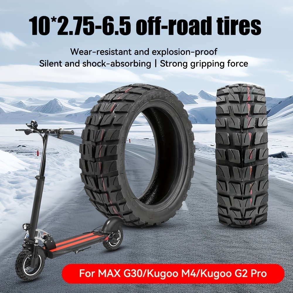 ยางสูญญากาศสเก็ตบอร์ดขนาด 10x27565 ยางออฟโรดแบบไม่มียางใน เหมาะสำหรับสเก็ตบอร์ดไฟฟ้าและป้องกันการสึกหรอ