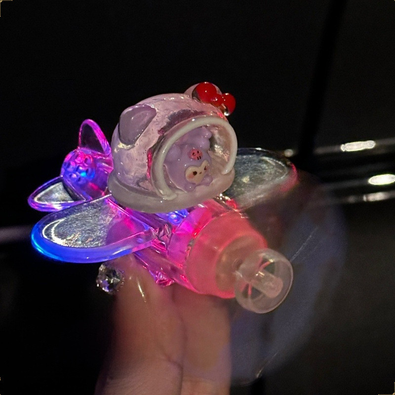 พลังงานลมเครื่องบินขนาดเล็กรถจักรยานยนต์ตกแต่งหมุนพลังงานลมจักรยานรถติดตั้งเครื่องประดับที่มีสีสัน