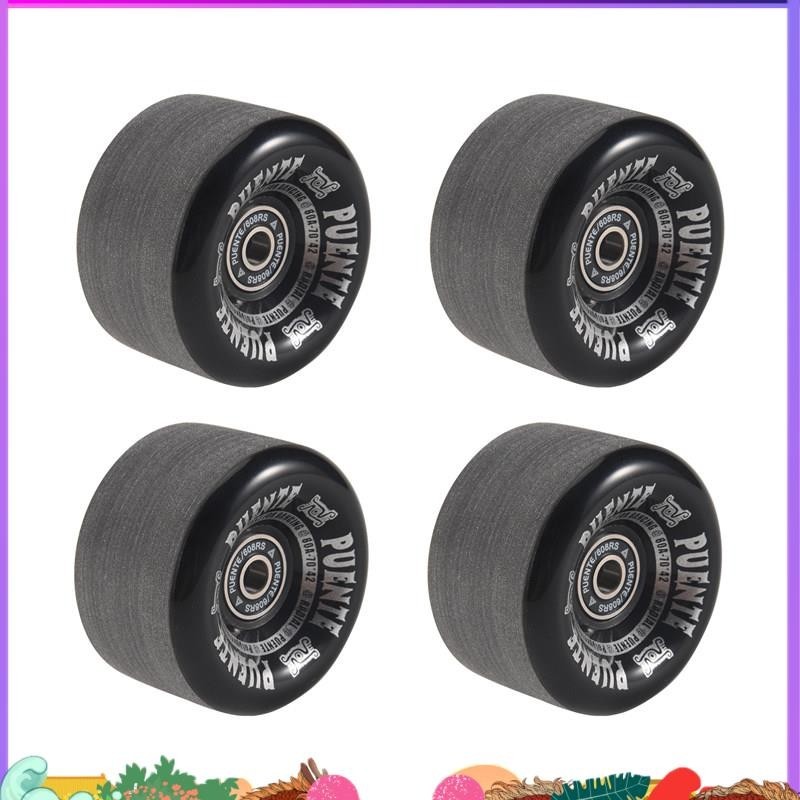 Super PUENTE 4 ชิ้นเซ็ตล้อสเก็ตบอร์ด 70X42 มม7 นิ้วสเก็ตบอร์ด Longboard ล้อ Drift Board อุปกรณ์เสริม