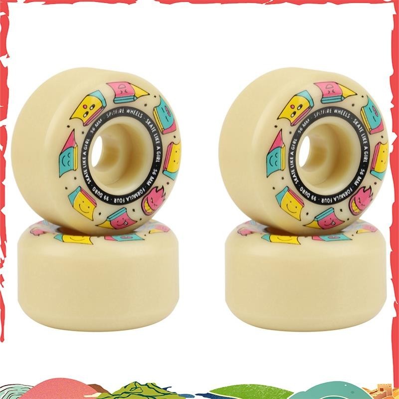 ล้อ Spitfire ขนาด 56 มม สไตล์ STREET BRUSHING