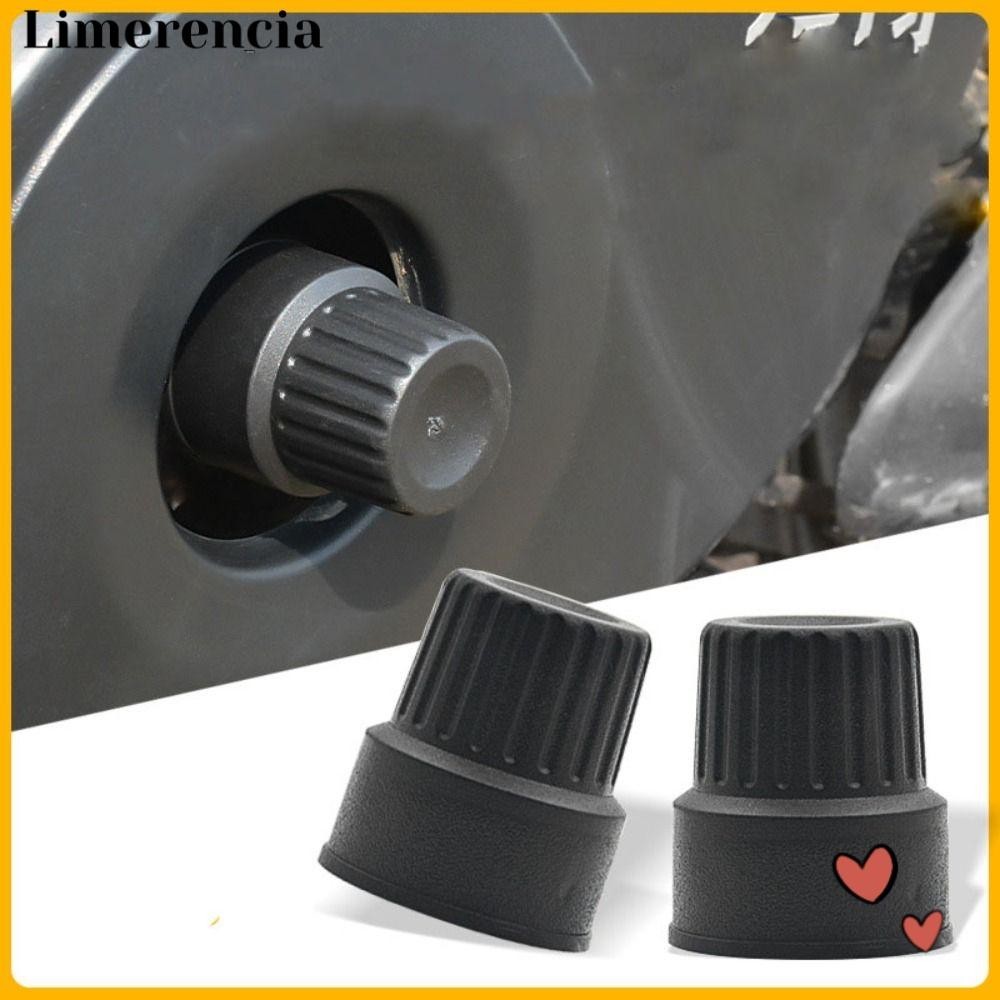 LIMERENCIA ปลั๊กป้องกันสกู๊ตเตอร์ 2 ชิ้น 302535 มมเท้าเหยียบสีดาหลุม อุปกรณ์เสริมคุณภาพสูง Ebike ชิ้นส่วนจักรยานไฟฟ้ากันรอยขีดข่วน