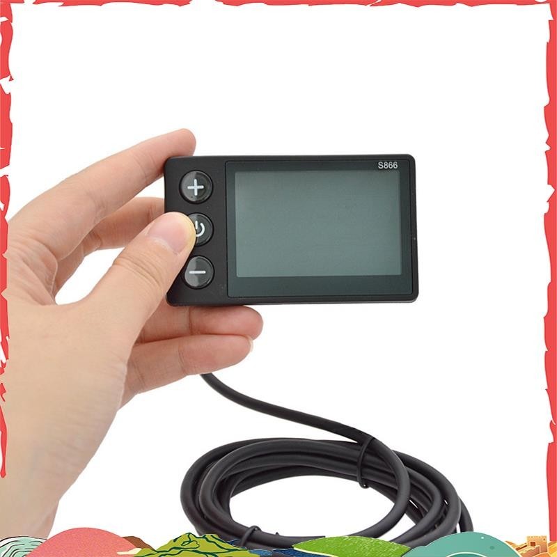 S866 หน้าจอ LCD และแผงควบคุมสำหรับจักรยานไฟฟ้าและสกู๊ตเตอร์ รองรับ 24V36V48V