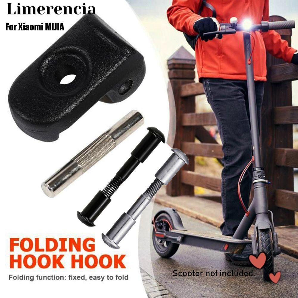 LIMERENCIA อุปกรณ์ล็อคเหล็กแข็งร้อนสกู๊ตเตอร์ไฟฟ้าพับ Pothook Hook สาหรับ MIJIA M365