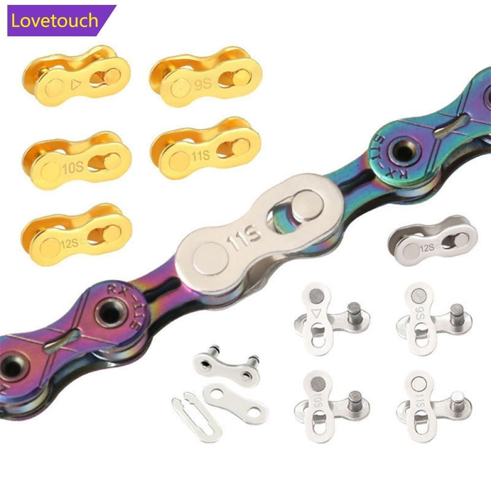 LOVETOUCH 2 ชิ้น 67891012 ความเร็วจักรยานเชื่อมต่อล็อค Quick Link จักรยานเสือหมอบ Magic Buckle Master จักรยาน Joint ขี่จักรยานอะไหล่ B4D5