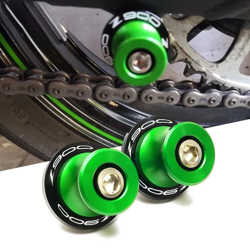8 มมสาหรับ kawasaki Z900 Z 900 Z650 Z 650 2019 2020 2022 2023 อุปกรณ์เสริมรถจักรยานยนต์ Swingarm Spools slider ขาตั้งสกรู Z900RS SE