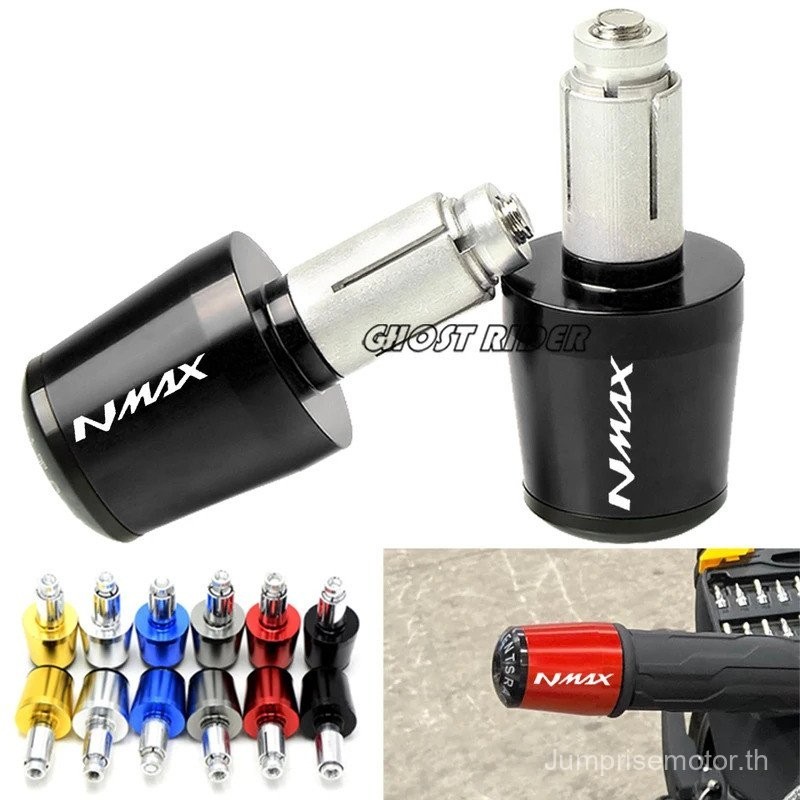 รถจักรยานยนต์Handlebar Grip Bar EndsหมวกจับCounterweightปลั๊กสาหรับYAMAHA NMAX 125 NMAX NMAX125 20152024 2023 2022 2021