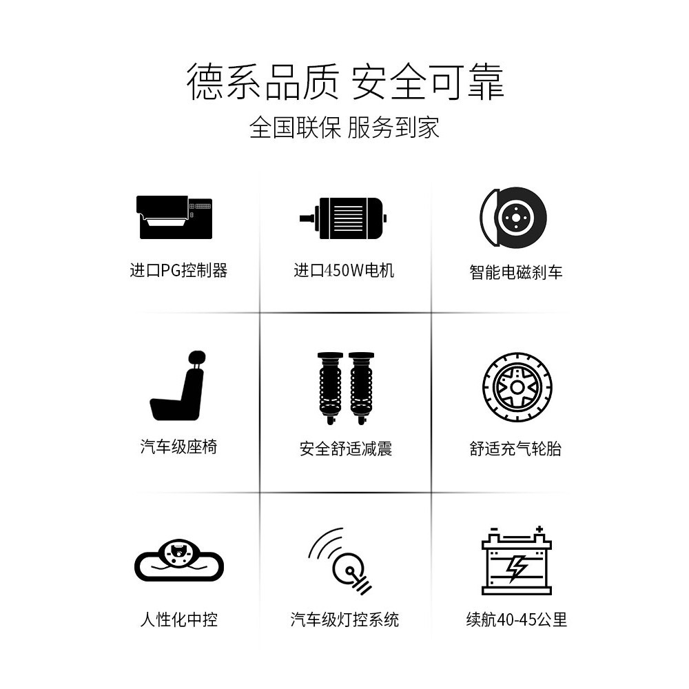 Stuma S30 สกู๊ตเตอร์ผู้สูงอายุสี่ล้อรถยนต์ไฟฟ้าคนพิการผู้สูงอายุขนส่งในครัวเรือนเด็กแบตเตอรี่ Booster