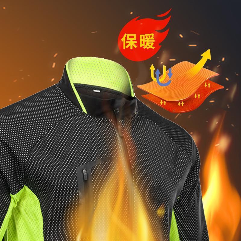เสื้อกันลมขนแกะสำหรับขี่จักรยาน แบบ warm และ windproof สำหรับฤดูใบไม้ร่วงและฤดูหนาว
