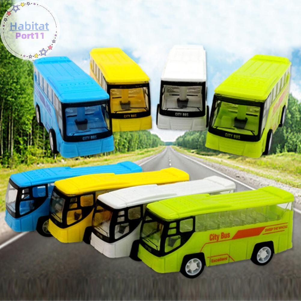 HabitatPort ใหม่ Scale School Bus Miniature รถของเล่นเพื่อการศึกษาเด็กพลาสติกของเล่นรถสาหรับของขวัญเด็ก th