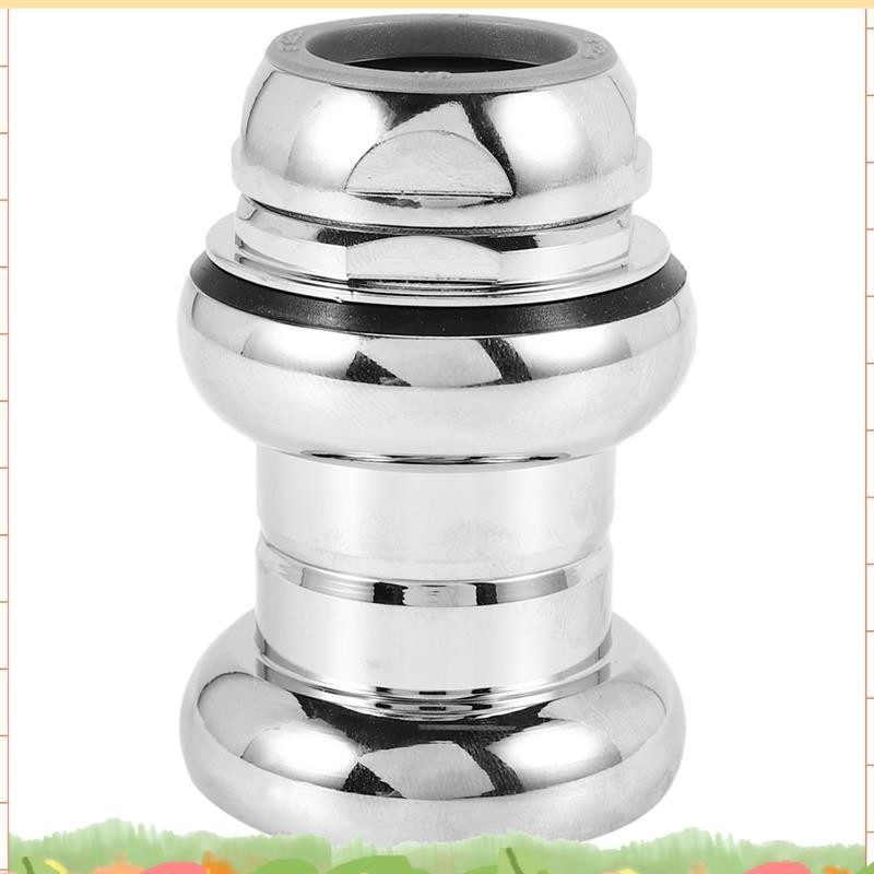 ซูเปอร์222มิลลิเมตรชุดหูฟังจักรยาน1นิ้วเกียร์คงที่แข่งจักรยานชุดหูฟังแบริ่งเกียร์คงที่จักรยานถนนอลูมิเนียมอัลลอยด์ชุดหูฟังเงิน