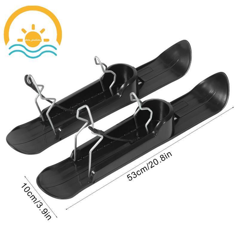 แผ่นสกีพร้อมใบมีดล้อสำหรับกระดานเล่นสกี