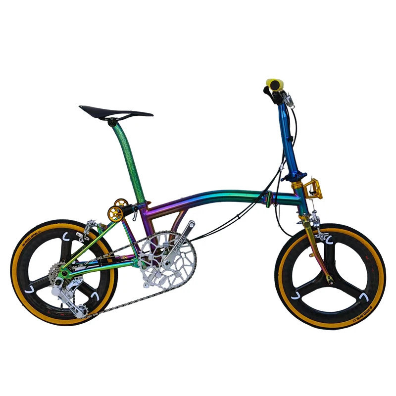 จักรยานพับได้Titanium Full Frame ขนาดล้อ16นิ้ว เหมาะสำหรับการเดินทาง