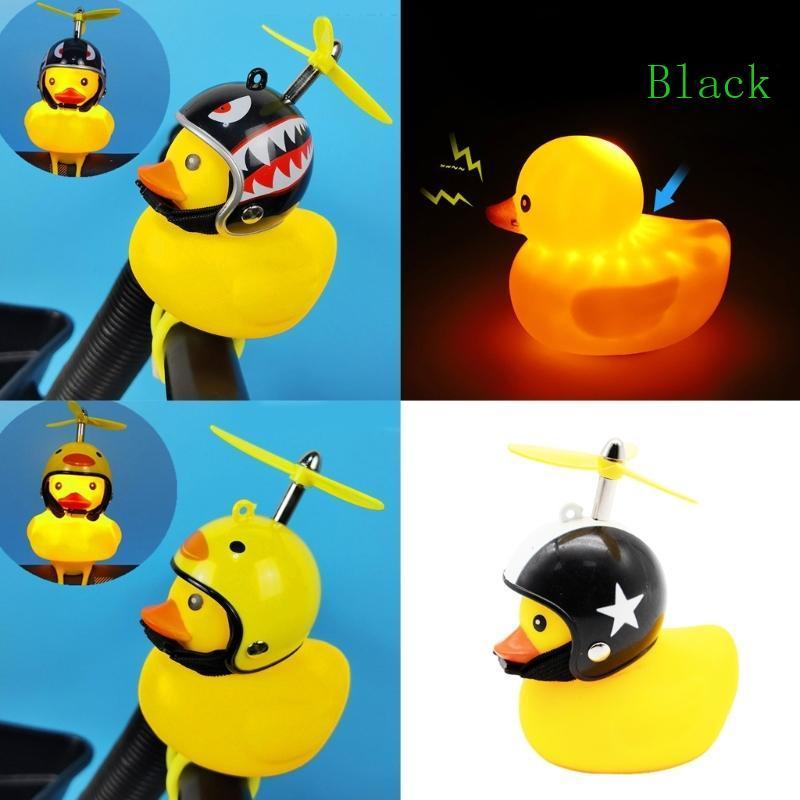 จักรยานตกแต่งลายเป็ด สีดำและเหลือง พร้อมระฆังและไฟ