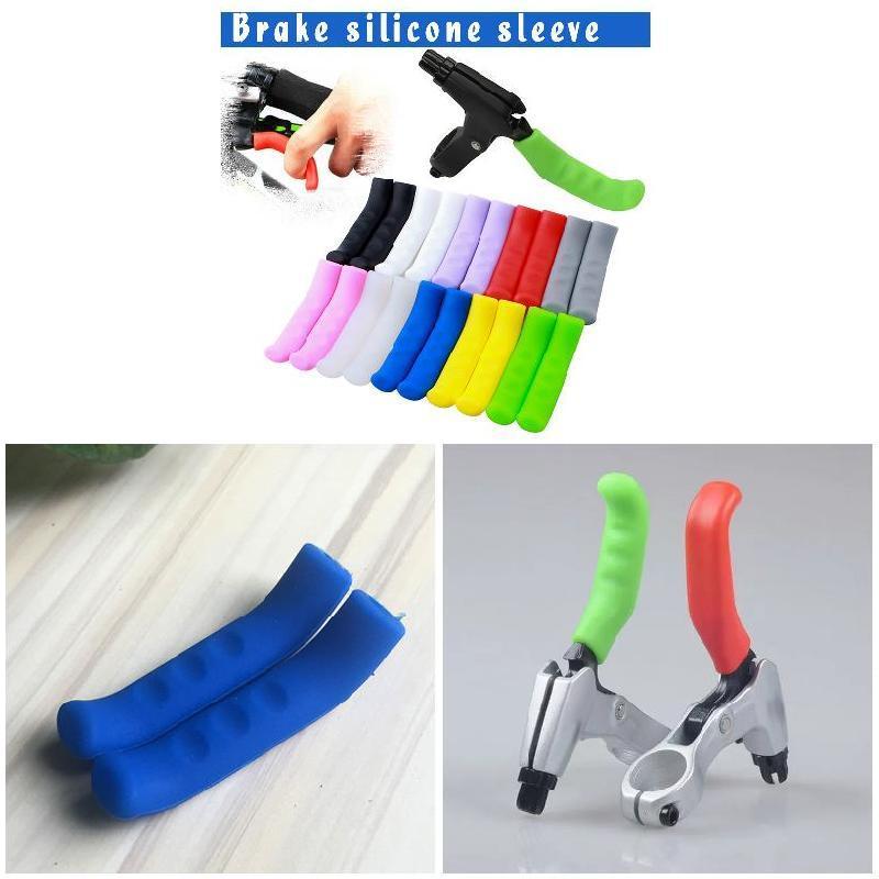 ซิลิโคนสำหรับจักรยาน ครอบปุ่มเบรกและแฮนด์เลเวอร์ ชนิดกันลื่นและปกป้องสำหรับ MTB