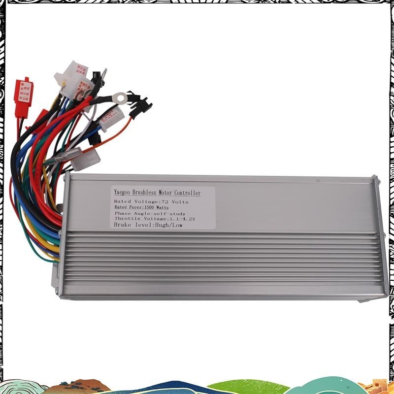 ตัวควบคุมมอเตอร์ DC แบบไม่มีแปรง 72V 1500W สำหรับจักรยานไฟฟ้าและสกู๊ตเตอร์