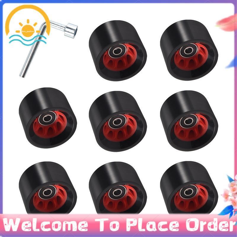 ล้อ Rollerskate 8 แพ็ค ขนาด 58mm x 39mm พลาสติก PU ทนทาน ใช้งานภายในอาคาร