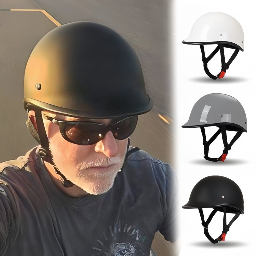 หมวกกันน็อค Retro Harley หมวกกันน็อค Scoop หมวกกันน็อครถจักรยานยนต์ชาย Cruise Cycling Half Helme