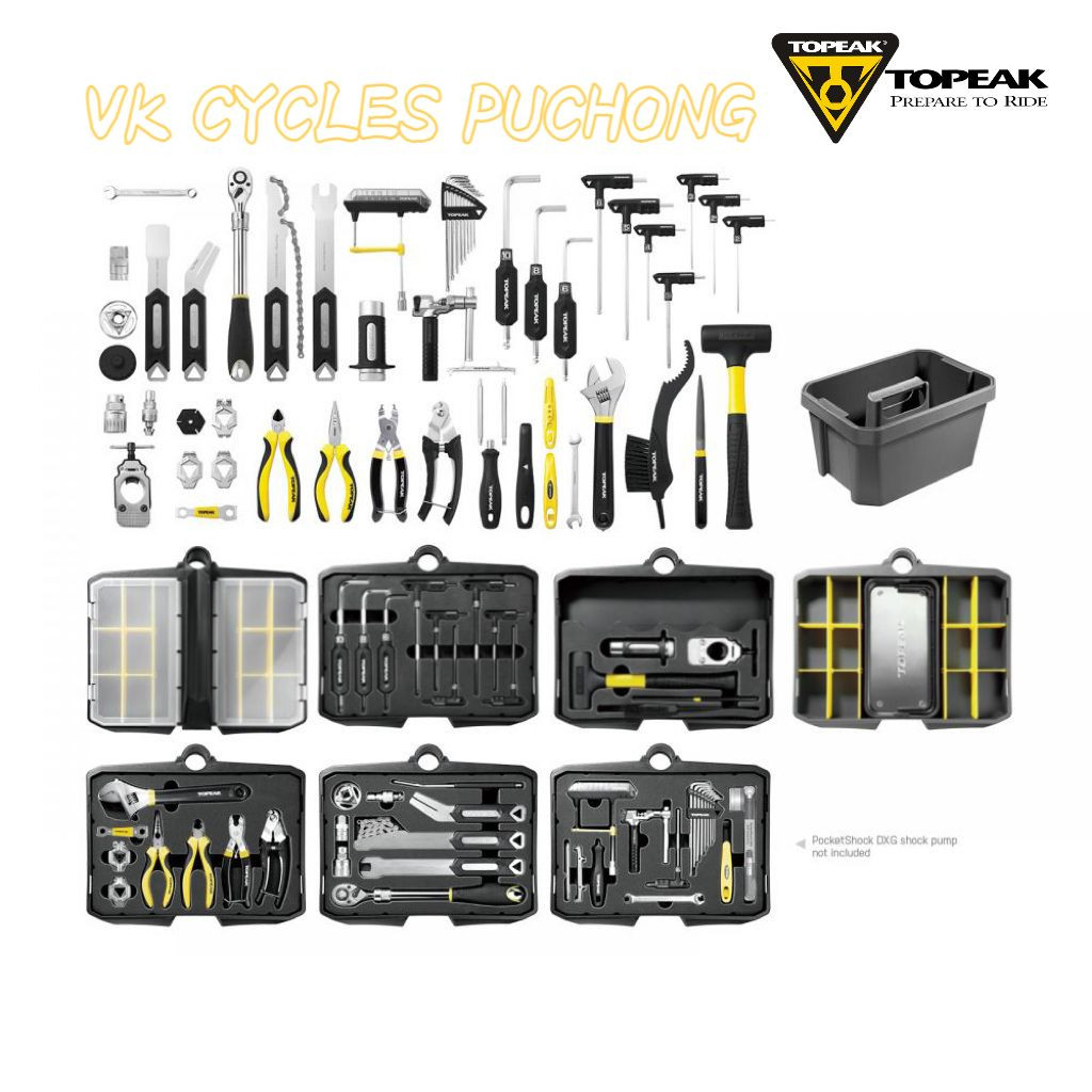 TOPEAK PREPSTATION PRO TOOL STATION TPS05 85 fungsi พร้อมกล่องเครื่องมือ