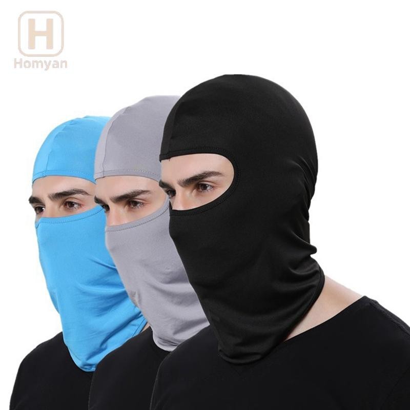 Tianyuaneee หน้ากากขี่กลางแจ้ง หมวกจักรยาน ที่คาดผมกีฬากันลม กันแดด ผ้าคลุมอย่างดี