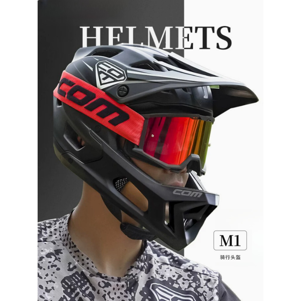 หมวกกันน็อค M1 สไตล์ใหม่ สำหรับขี่จักรยานดาวน์ฮิลล์ และ BMX เหมาะกับวัยรุ่นและผู้ใหญ่