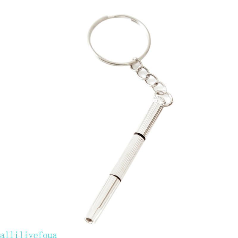 ชุดซ่อมแว่นตา 3ใน1 มินิไขควงพวงกุญแจ สาหรับการปรับแต่งและซ่อมแว่นตา