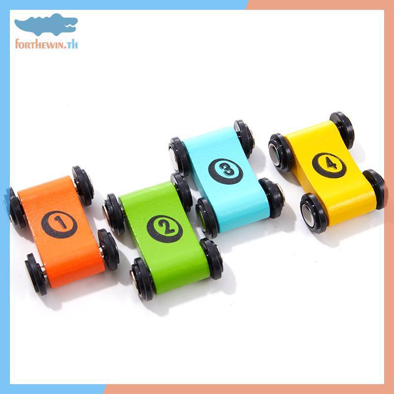 Forthewin ไม้เด็กสไลด์รถรถเข็นติดตามสไลด์ความเฉื่อยดึงกลับเครื่องร่อนของเล่น th