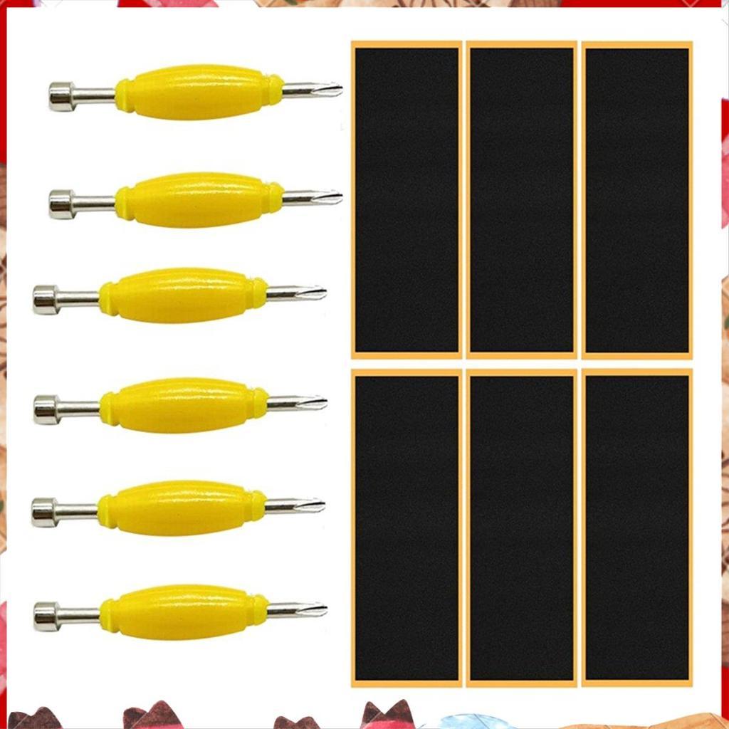 เซ็ท12แพ็ค Fingerboard Grip Tape Foam กาวเหนียวสำหรับสเก็ตบอร์ดนิ้ว เครื่องมือไขควงไดร์เวอร์ อุปกรณ์เสริมพิเศษ