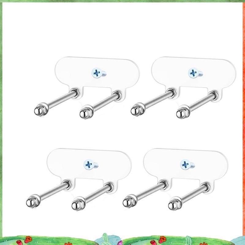 ชุดติดผนังอะคริลิคสำหรับสเก็ตบอร์ดและกระดานอื่นๆ ขนาด 4 ชิ้น พร้อมใช้งานกับสกี สโนว์บอร์ด และสกู๊ตเตอร์ Longboard