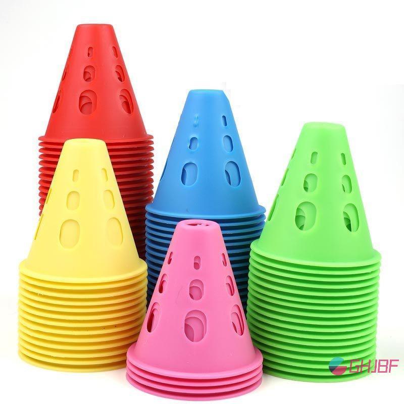 อุปกรณ์เสริมแท่งสัญญาณจราจรสำหรับสเก็ตนิ่ง พกพาสะดวก ใช้อเนกประสงค์ ของเล่นฝึกทักษะฟุตบอลและอุปกรณ์ตกแต่ง
