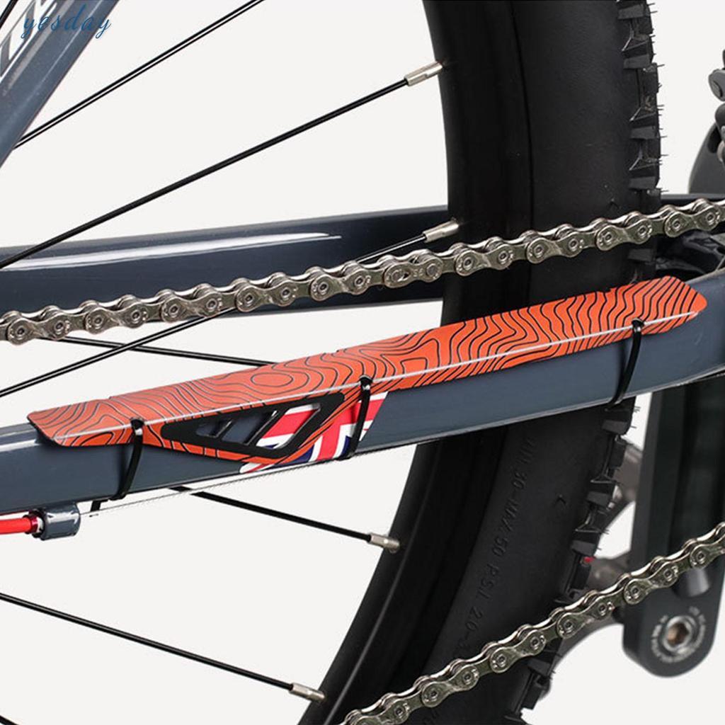 สติกเกอร์ป้องกันโซ่จักรยาน ลดรอยขีดข่วน กันน้ำ ใช้ได้ทั้งจักรยานเสือภูเขาระบบทังเดียว