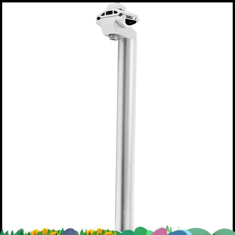 จักรยาน Seatpost อลูมิเนียมขนาด 272 มม x 300 มม กางค์ล็อกปรับได้ สีเงิน ใช้ได้กับจักรยานเสือภูเขาและถนน