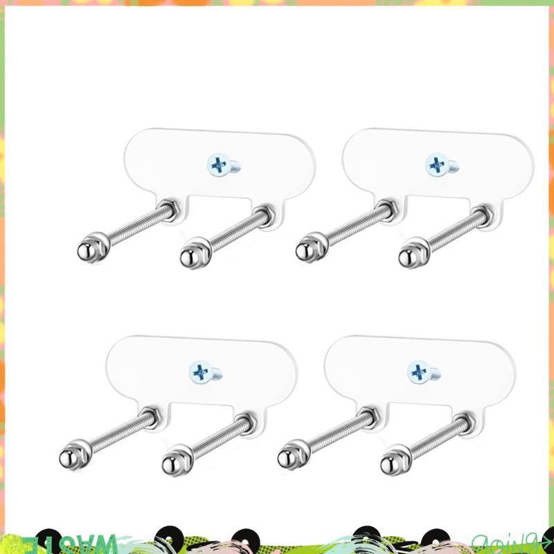 ชุดติดผนังอะคริลิค 4 ชิ้น สำหรับสเก็ตบอร์ด และอุปกรณ์เล่นสกีสโนว์บอร์ด