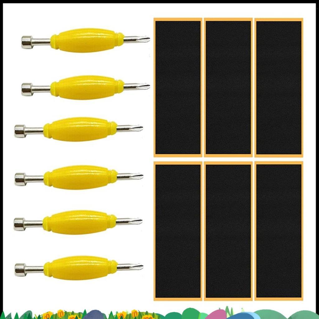 Super เซ็ท 12 แพค สติกเกอร์กรีพแท็บสำหรับฟิงเกอร์บอร์ด พร้อมเครื่องมือและอะไหล่