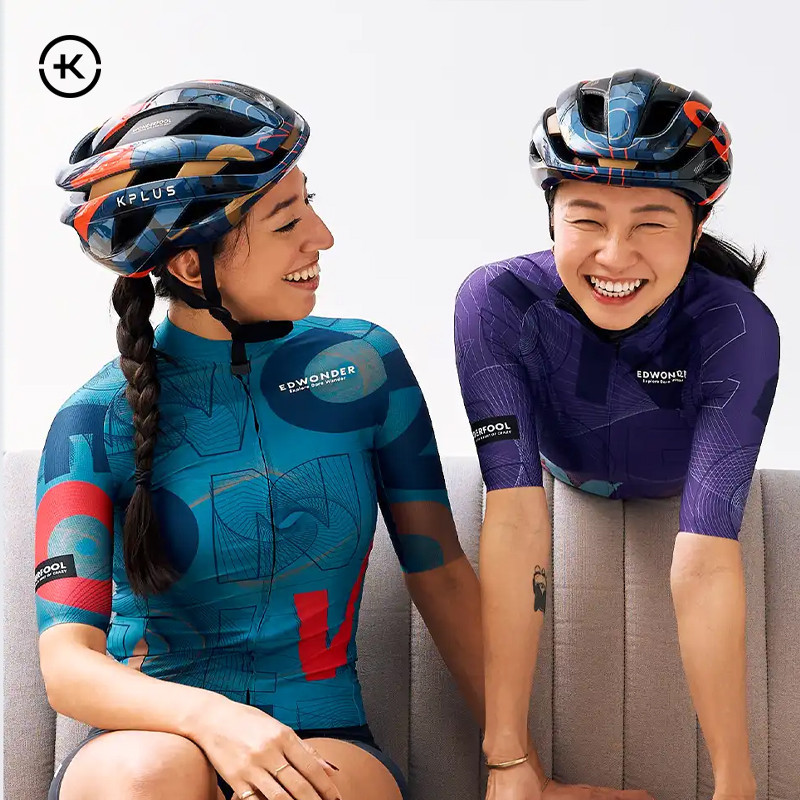 EdWonder x KPLUSALPHA Mips Air CoBranded Limited Edition หมวกกันน็อคขี่จักรยานจักรยานถนน QINGXI PET
