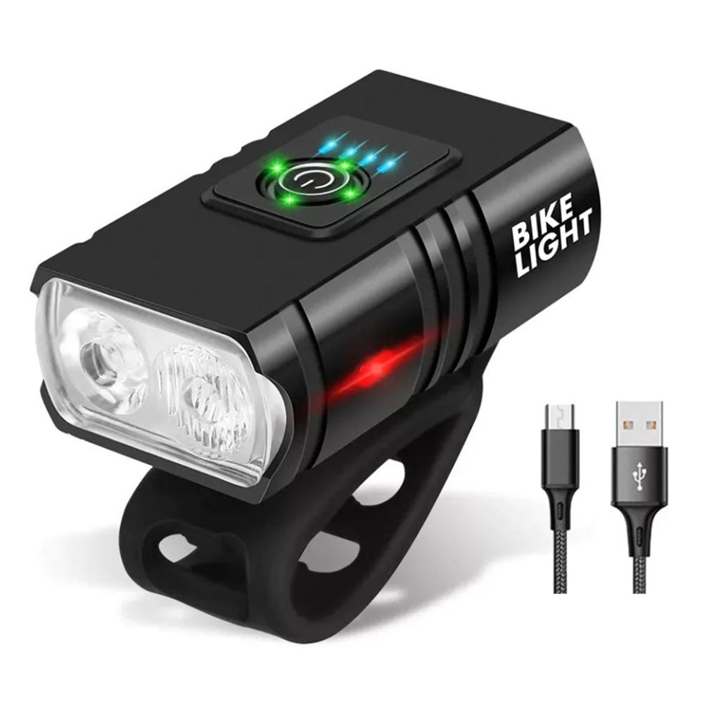 ไฟหน้าจักรยาน LED 10W 1200LM กันน้า พร้อมฟังก์ชันชาร์จและหลายโหมด