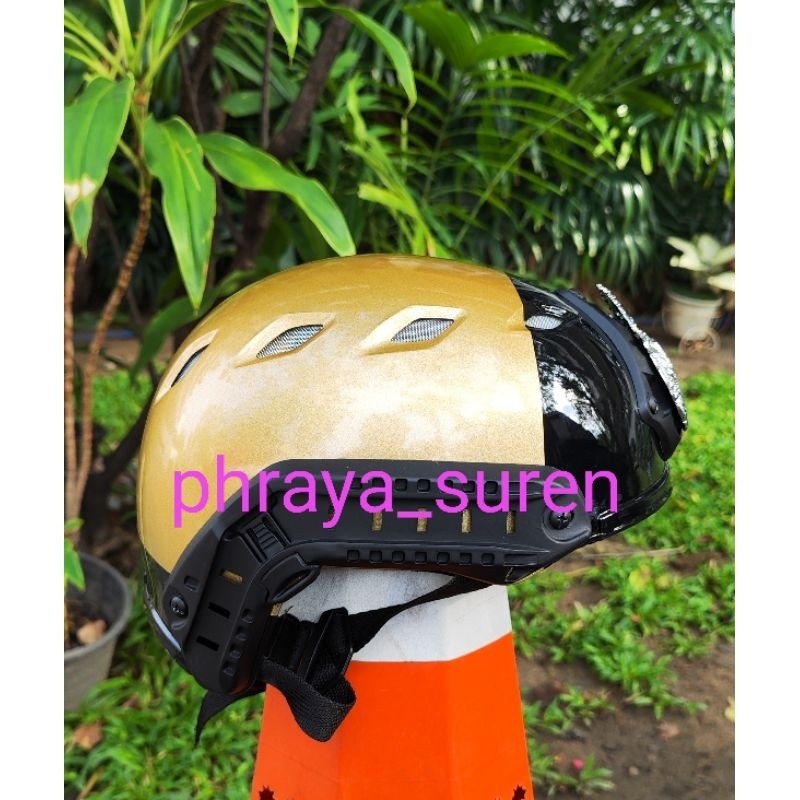 หมวกสายตรวจ fast แบบมีช่องระบายอากาศ ยุทธวิธี พระยาสุเรนทร์