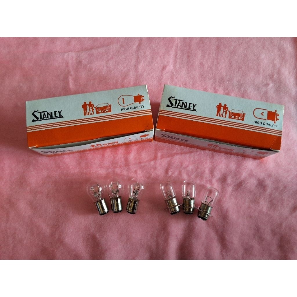Stanley หลอดไฟหน้าและไฟท้าย สแตนเลส คุณภาพสูง รุ่น High Quality สำหรับรถและมอเตอร์ไซค์
