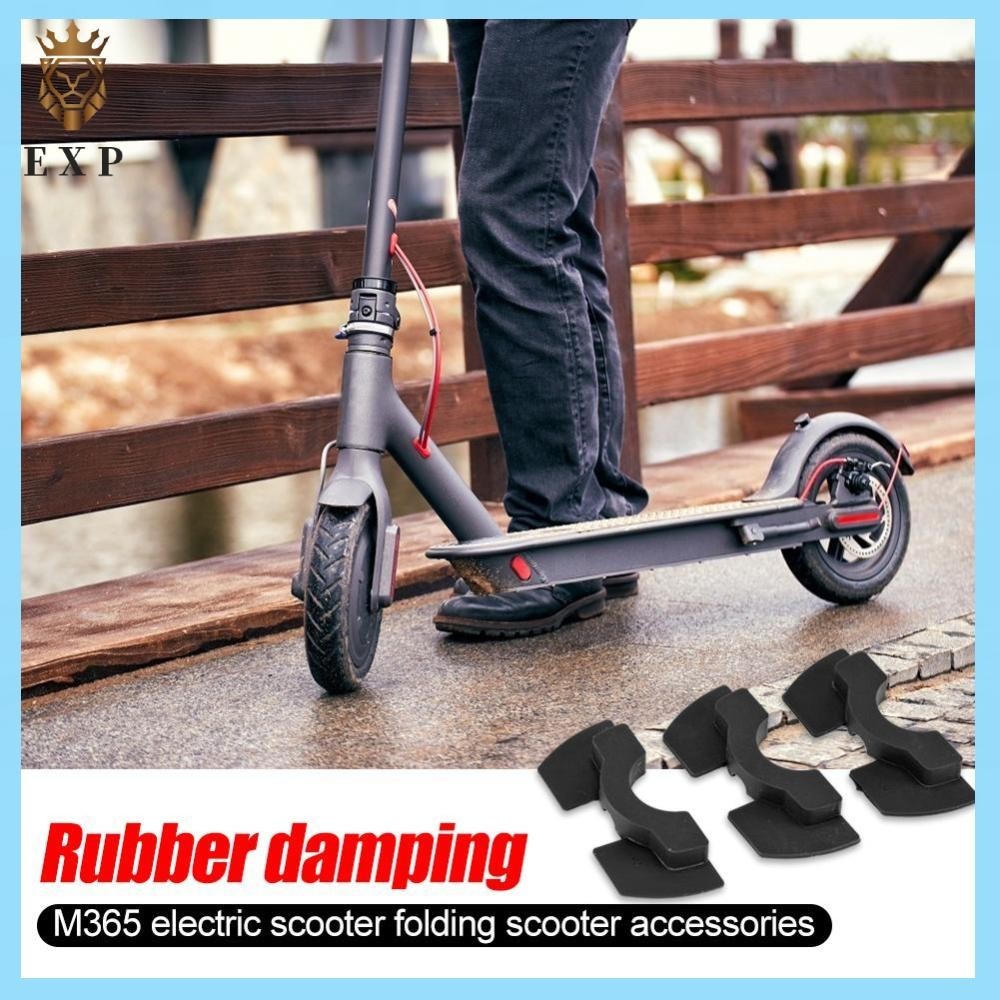 explosion1th 3 ชิ้นส้อมด้านหน้า Shake Pad สวมใส่ต้านทานยางการสั่นสะเทือน Damper ไฟฟ้าจักรยานโช้คอัพ Pad สกู๊ตเตอร์แบบพับได้อุปกรณ์เสริม