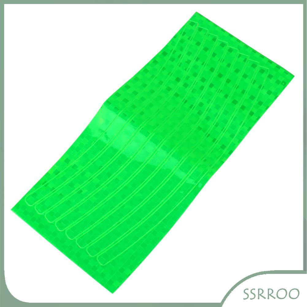 Ssrroo Ssrroo เรืองแสงขี่จักรยานจักรยานจักรยานล้อสะท้อนแสงสติ๊กเกอร์สะท้อนแสง Reflector