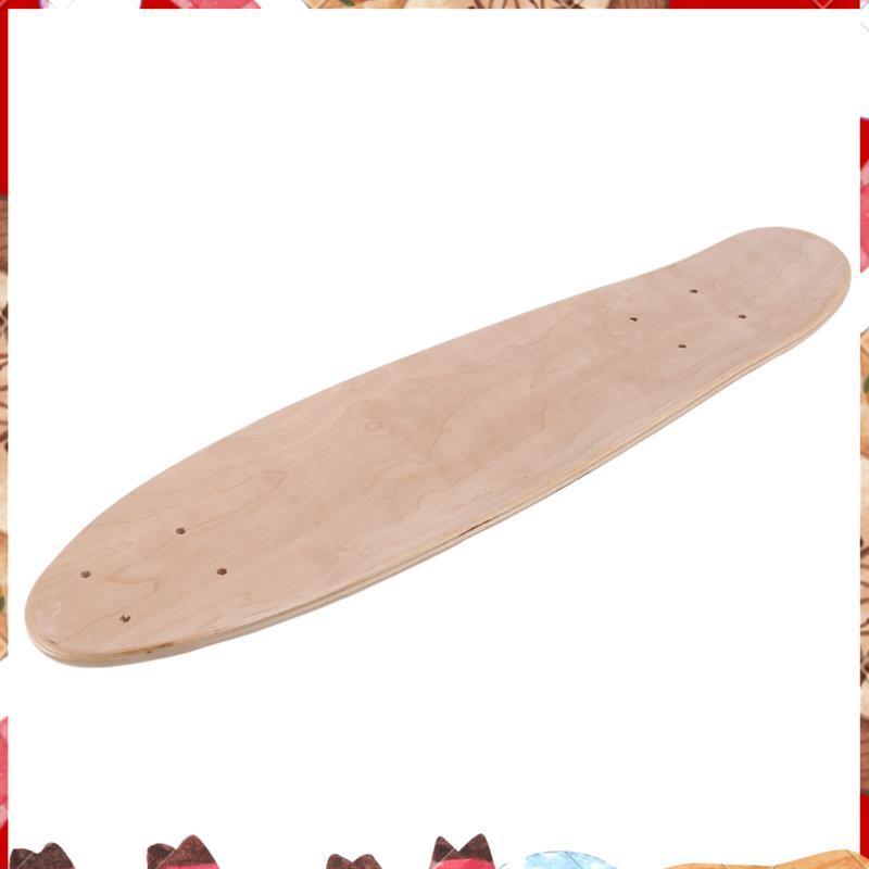 สเก็ตบอร์ดเปล่า Made from Maple Wood ขนาด 555x15 cm สำหรับเลื่อนและขี่บนดาดฟ้า