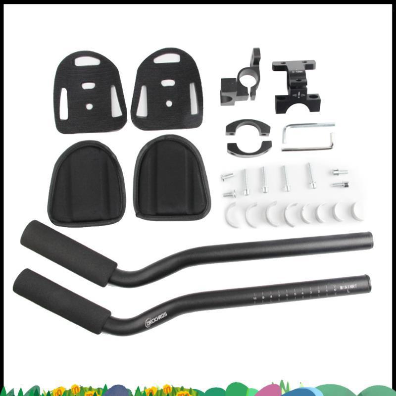 Super Bike Aero Bar อลูมิเนียมอัลLOYด์ สำหรับจักรยานเสือภูเขาและ racing พร้อมคลิปลำตัน